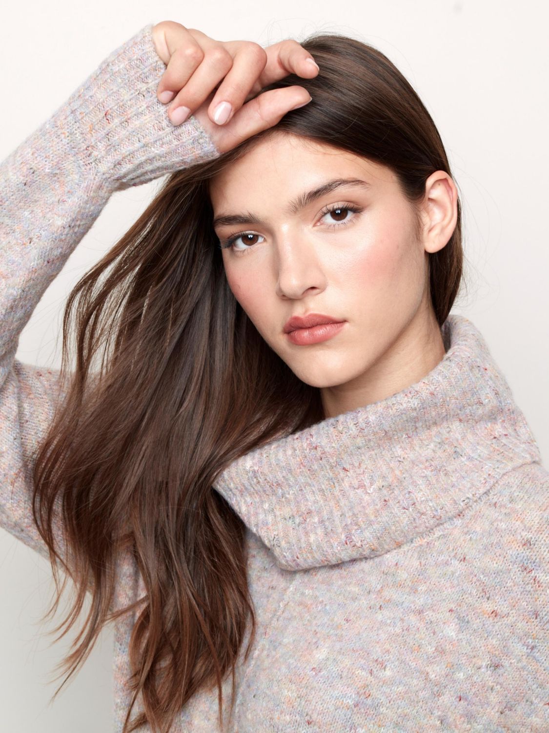 Cowl Neck Sweater With Pockets 2431