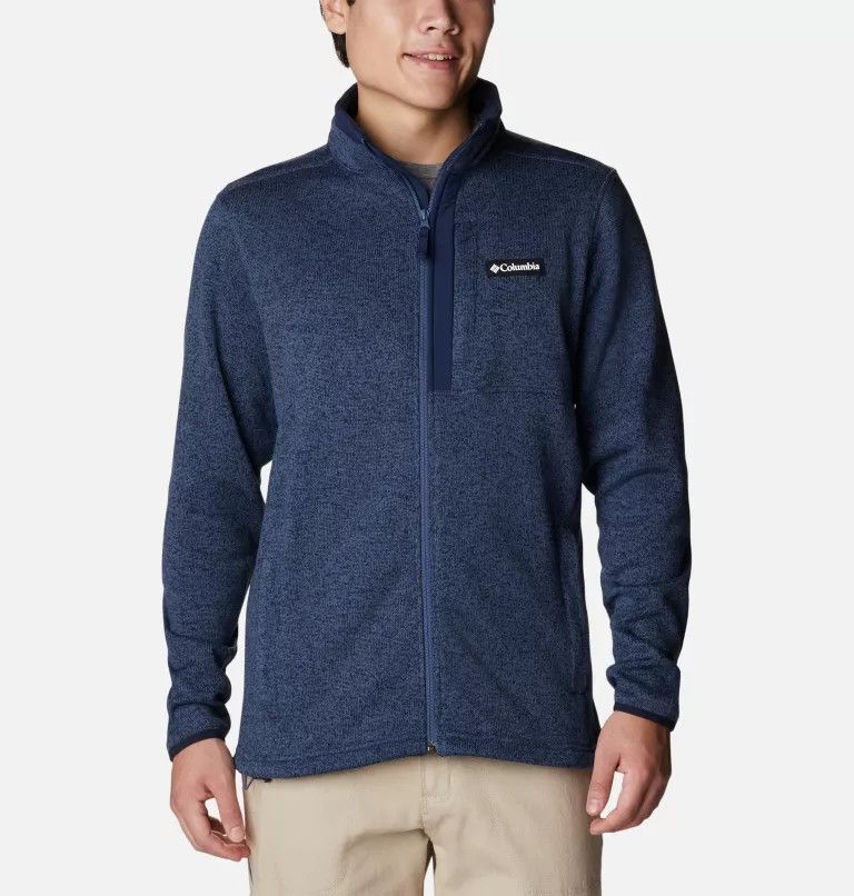 Sweater Weather Fleece Zip, Color: Dark Mountain Heather, Size: S