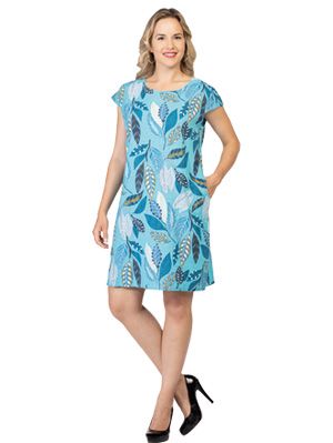 Leaf Print Dress C4108