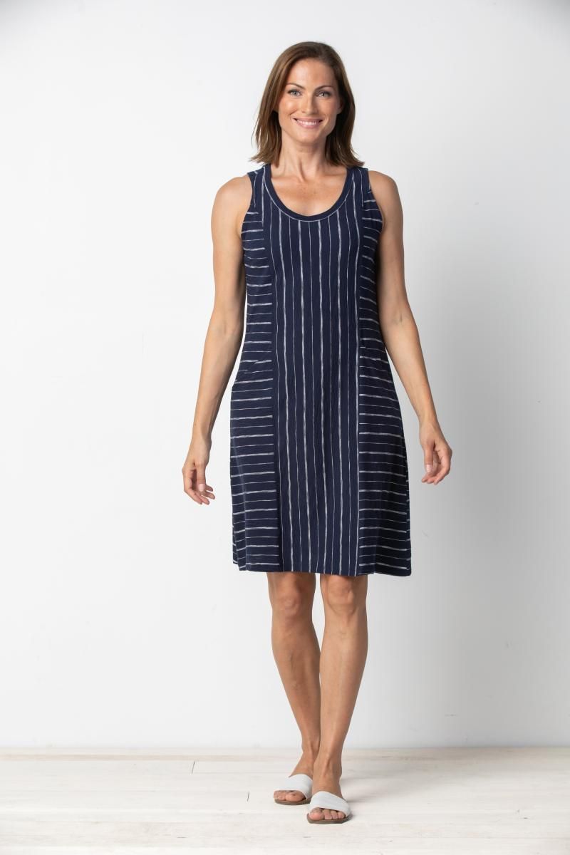 Striped Dress With Pockets 24880