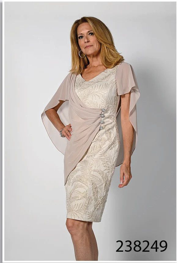 Cream &amp; Gold Woven Dress 238249