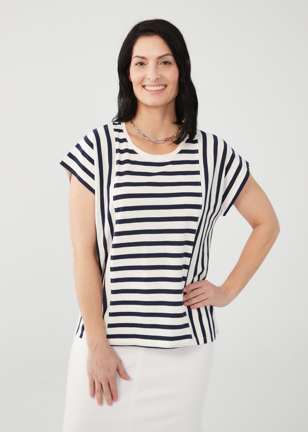 Short Sleeve Flutter Top 3915476
