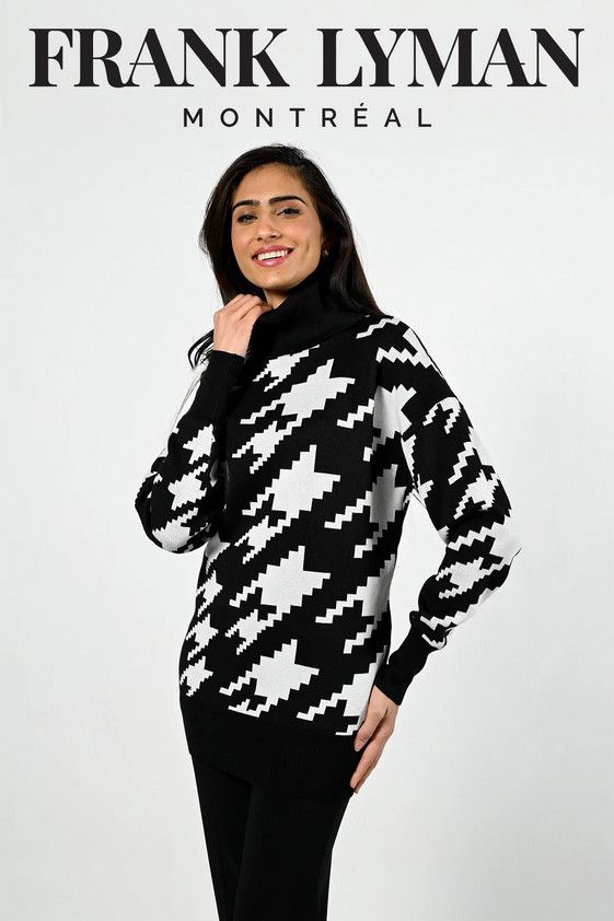 Black &amp; White Sweater 224509