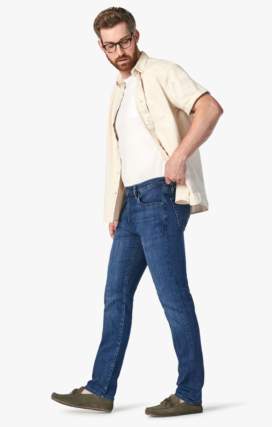 Cool Tapered Leg Jeans in Mid Urban 