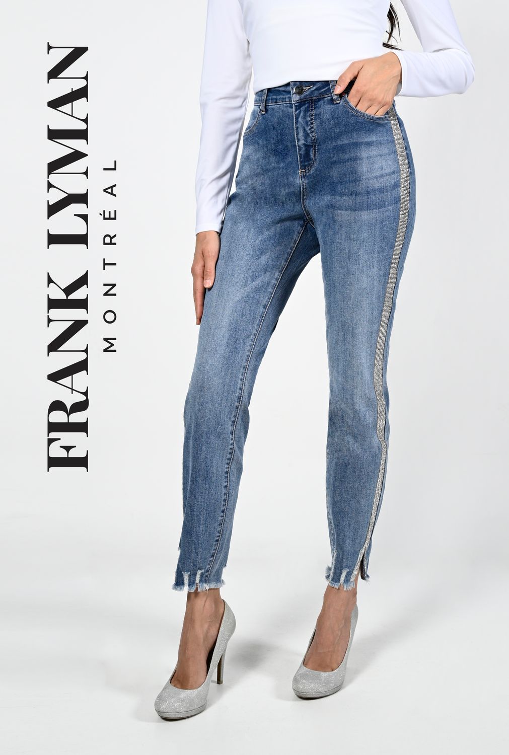 Sparkled Denim Woven Pant 224531
