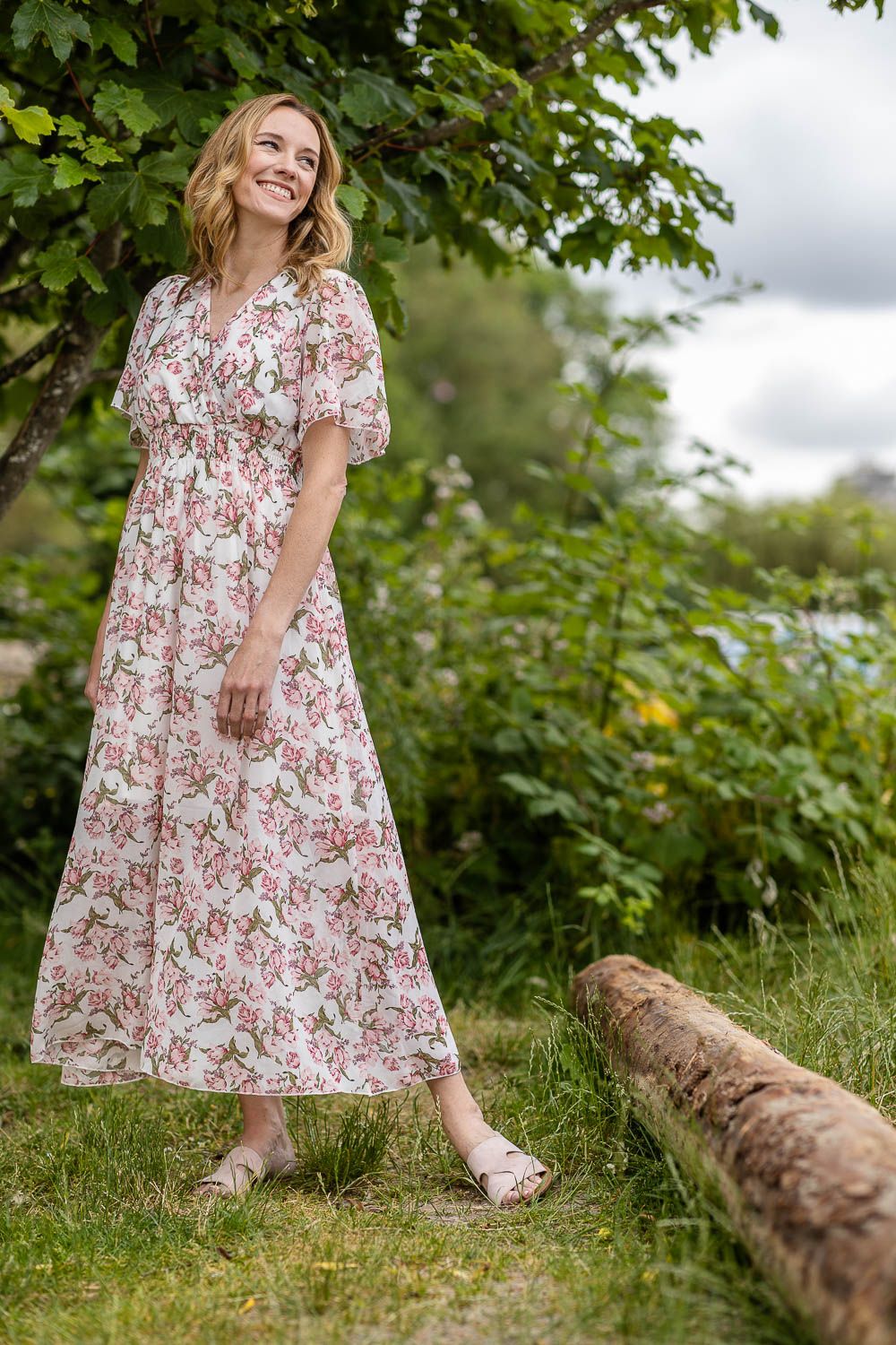 Floral Georgette Maxi Dress 14601