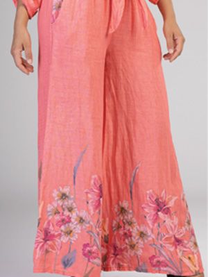 Palazzo Pant WIth Border Print C4159
