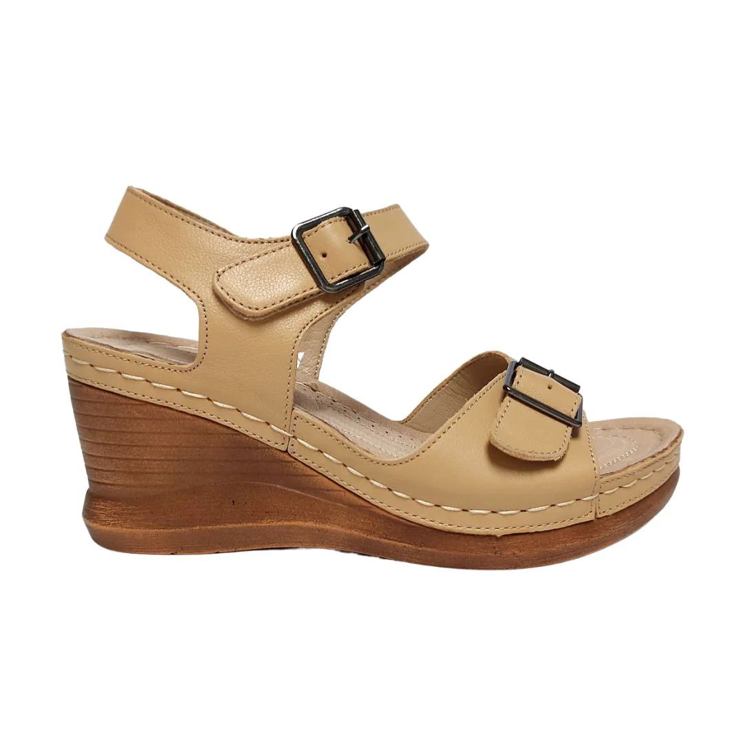 Whitney 01, Color: Beige Leather, Size: 36