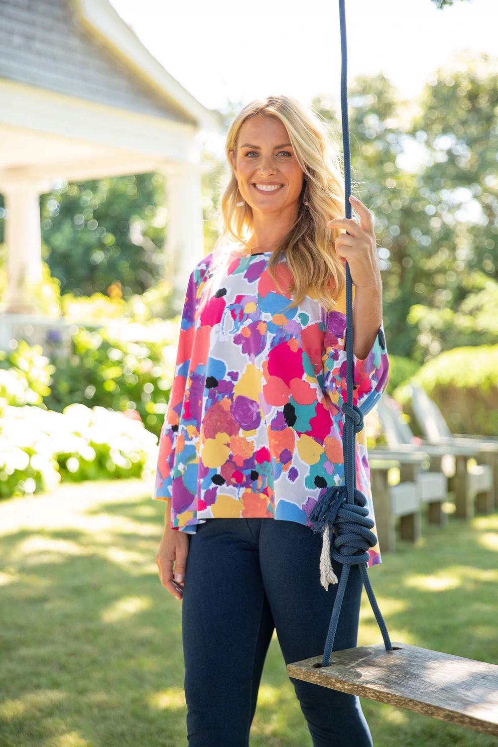 Sunset Print Top 74210 