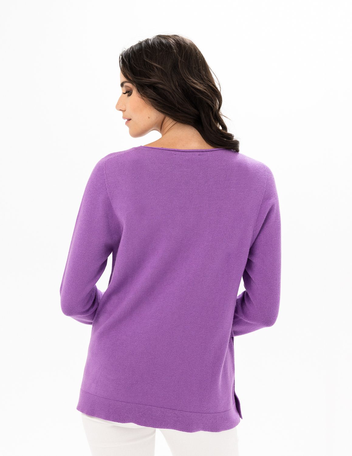 Knit Sweater R6875/3391, Color: Iris, Size: XS