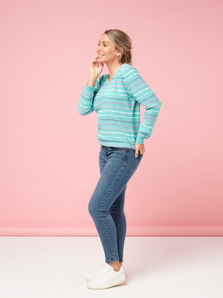 Stripe Crewneck 3034