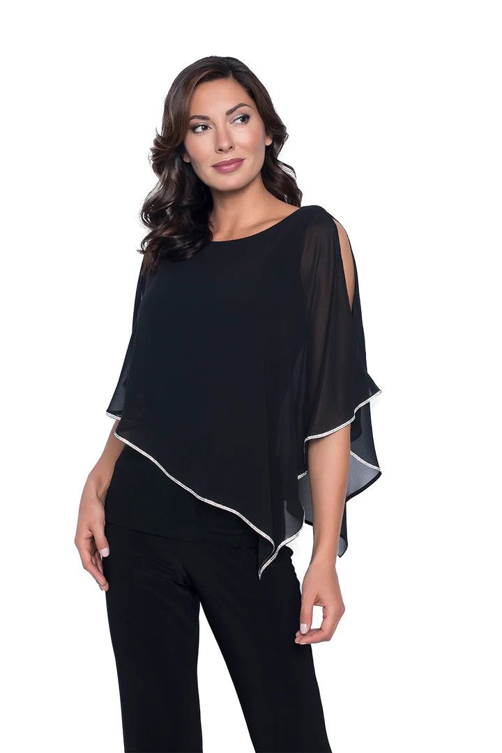 Black Woven Top 185420