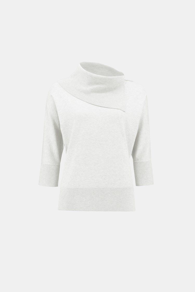 Asymmetrical Sweater 233955, Color: 1761 Vanilla, Size: XS