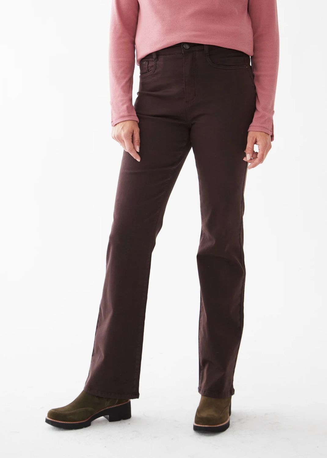 Suzanne Straight Leg Brown 6496396, Color: Brown, Size: 4