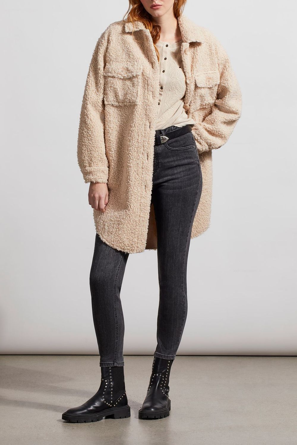 Bonded Shearling Coat 7868O-4833