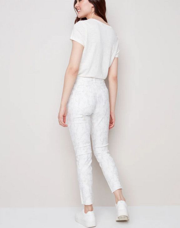 Printed Twill Ankle Pant C5139