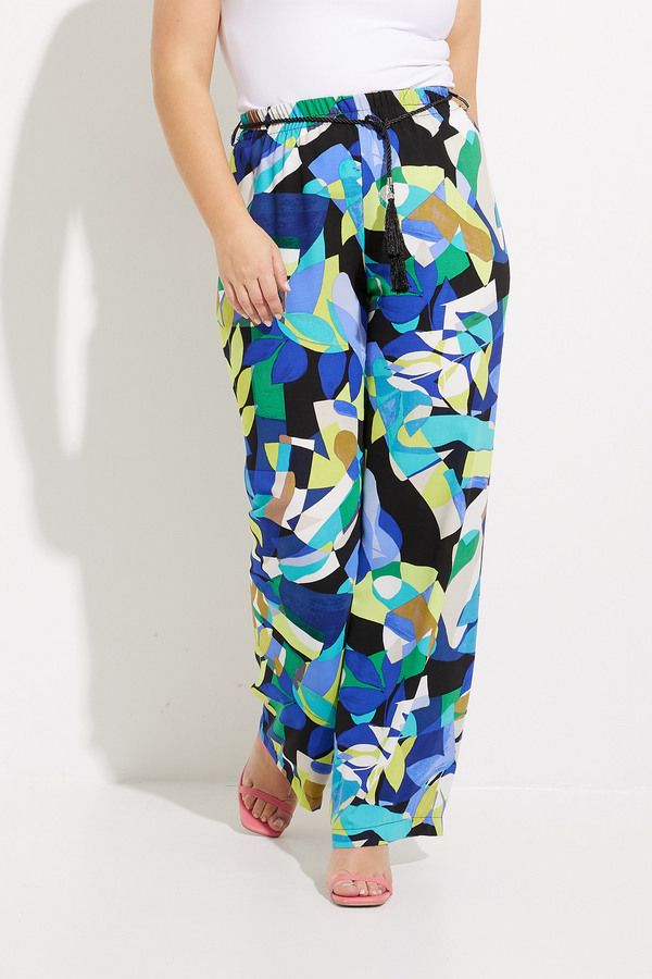 Abstract Print Pants 232082