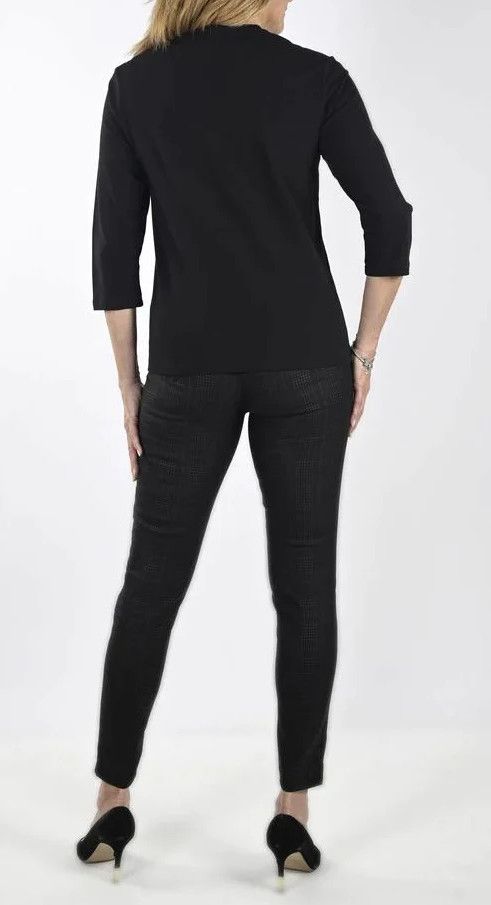 Charcoal Plaid Pant 233898 , Size: XS