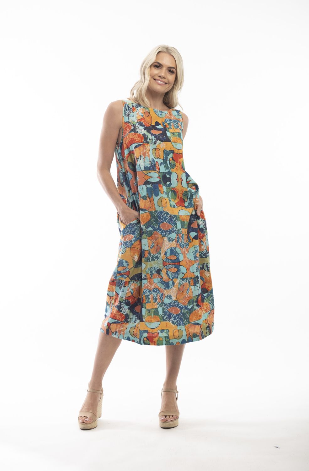 Prague Dress Shift Gusset Neckline 1102