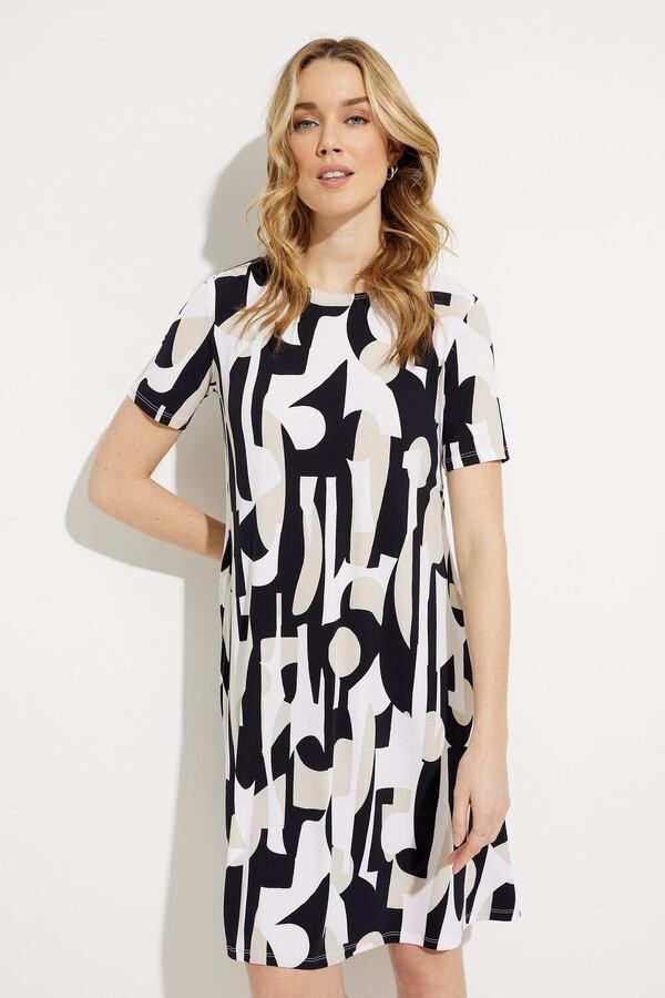 Printed Fit &amp; Flare Dress Style 232270
