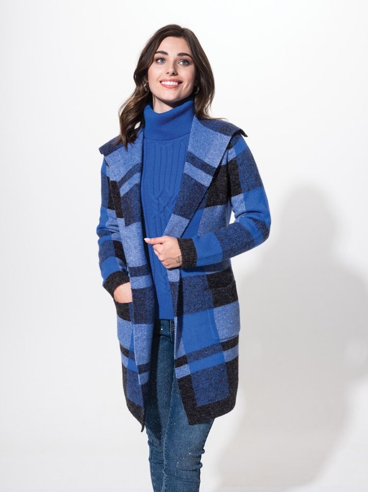 Cardigan A42136, Color: New Blue, Size: S