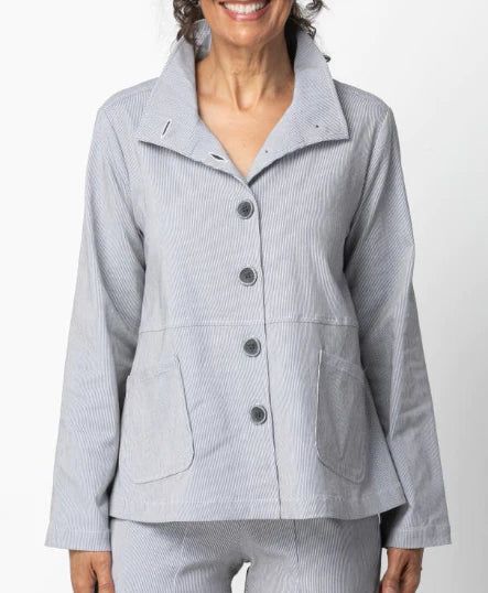 Pinstripe Swing Jacket 16901, Color: Mirage, Size: XS