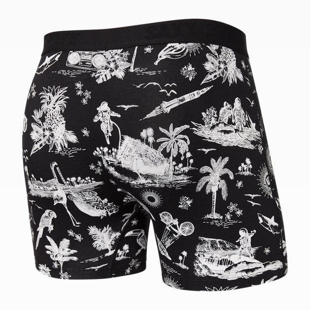  Ultra Super Soft Boxer Brief / Black Astro Surf And Turf , Color: AST, Size: M