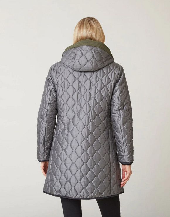 Ilene Reversible Parka 2288, Color: Olive, Size: 36