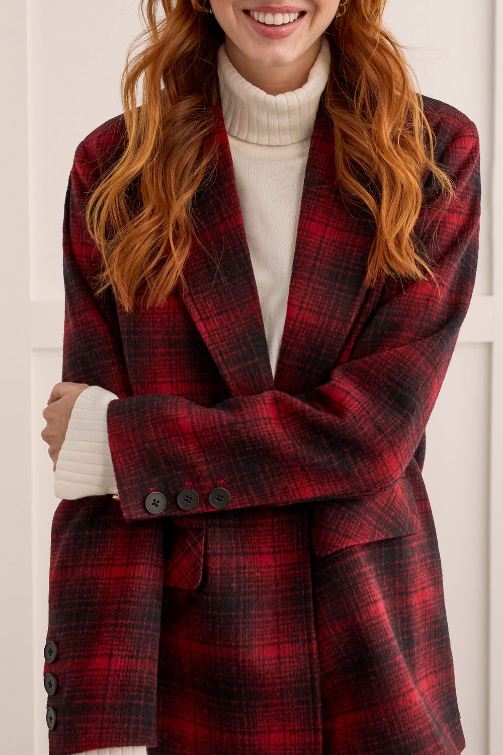 Lined Jacket 1552O-3843, Color: Earth Red, Size: XS