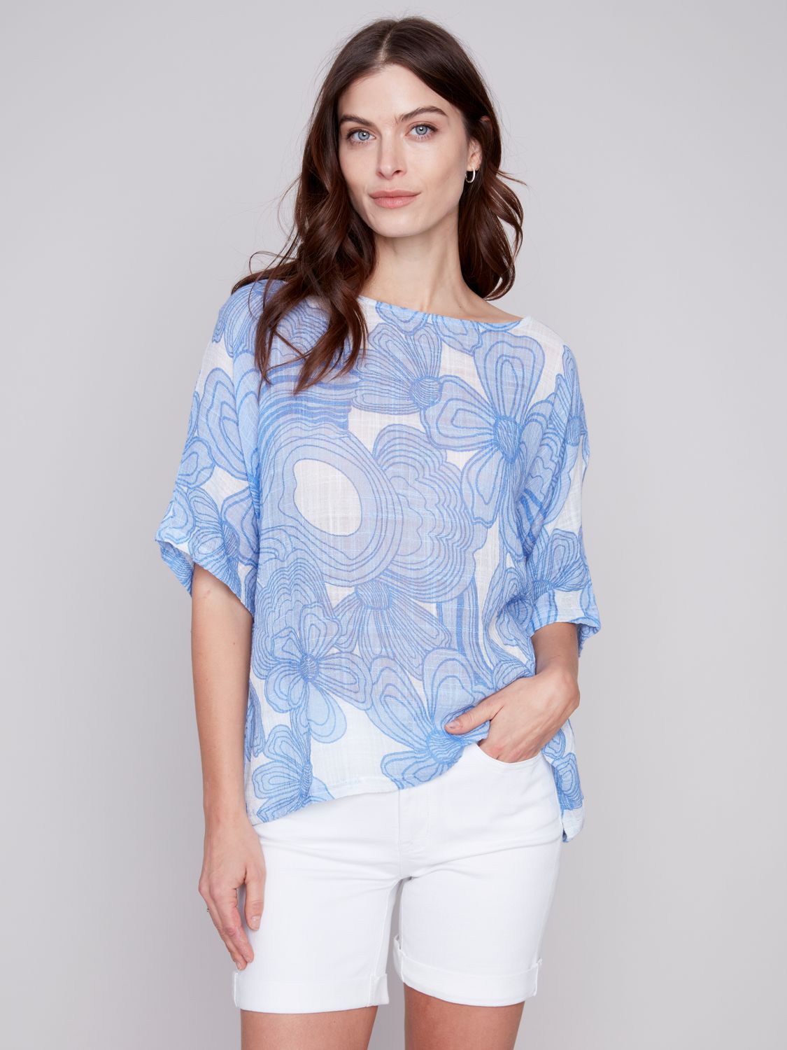 Top 4296Y-274C, Color: Blue, Size: XS