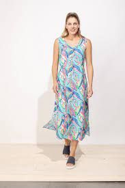 Beach Print Dress 82651, Color: Multi, Size: S
