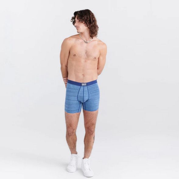  Vibe 2-Pack Super Soft Boxer Brief / Spacedye Heather/Navy , Color: SHV, Size: M
