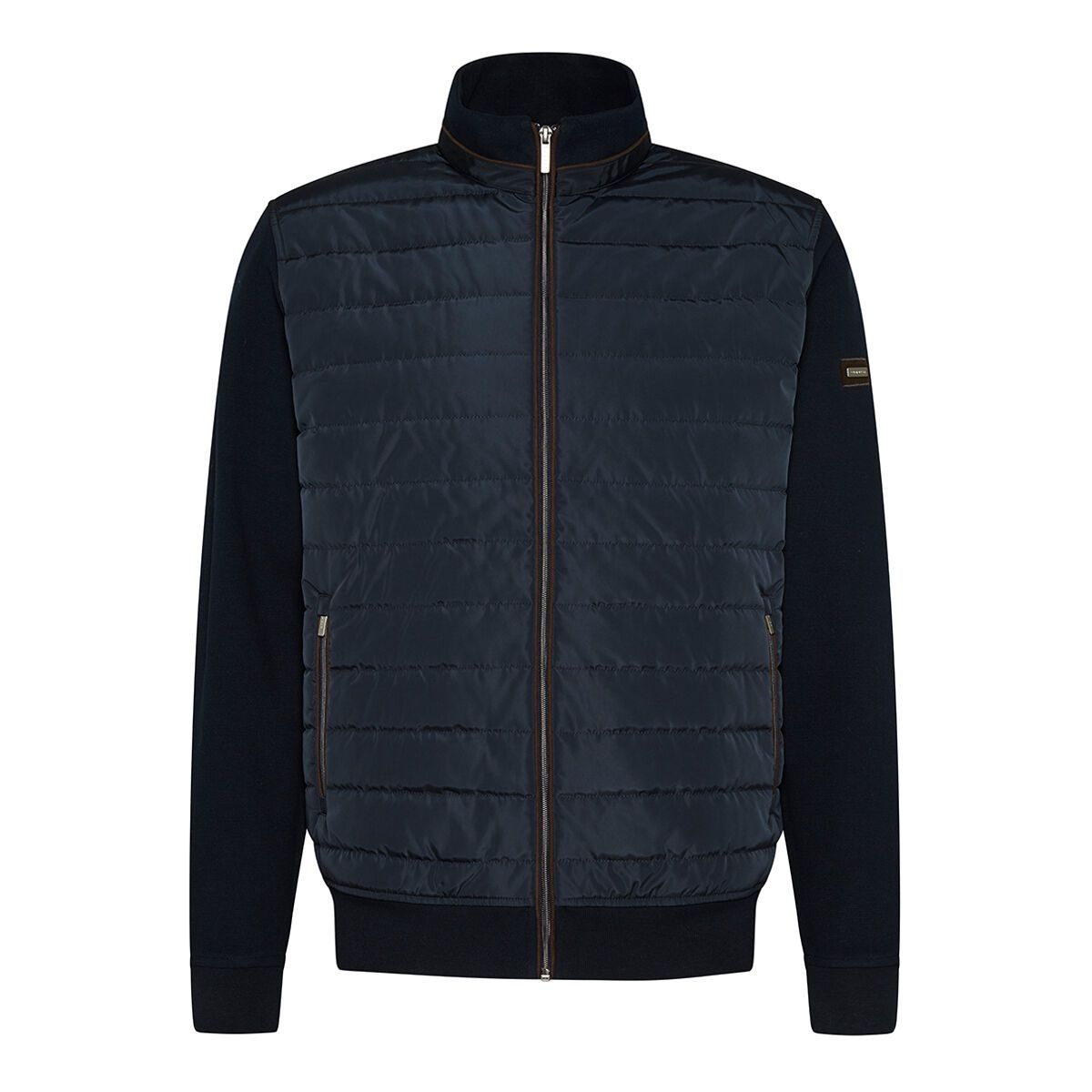 Knitted Hybrid Jacket 8700 45051, Color: Marine 390, Size: M