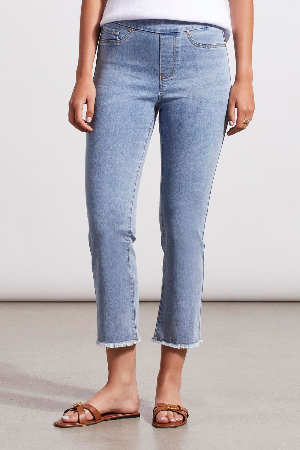 Audrey Pull On Straight Crap Jeans 6733O-2020 , Color: VistaBlue, Size: 4