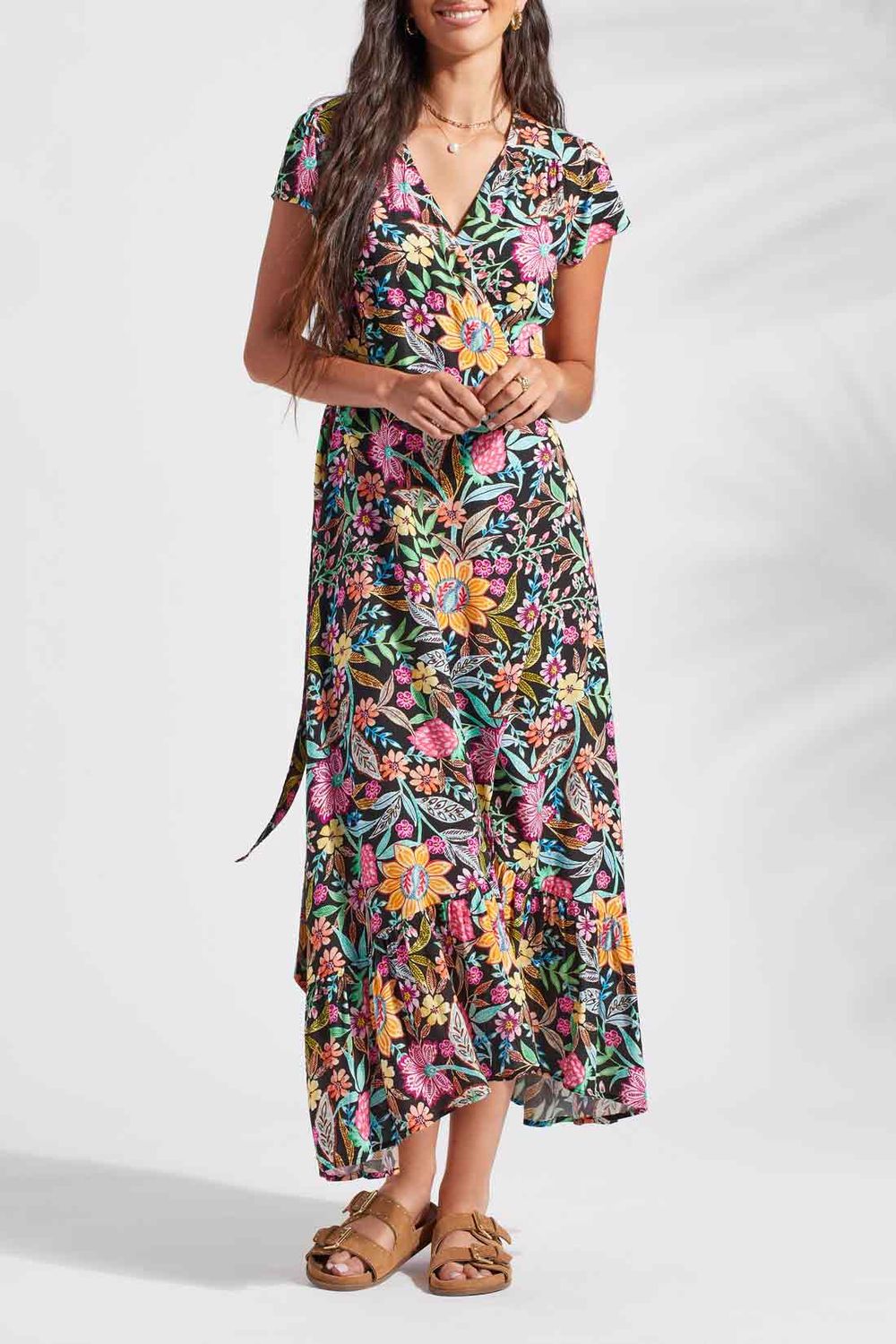 Wrap Up Maxi Dress 1652XX-3380, Color: Dominica, Size: S