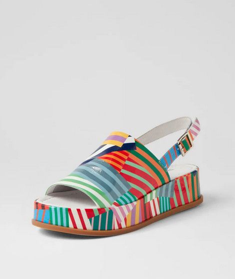 Wollie Stripe Multi Patent Leather DJ19552CKKPL360, Size: 36