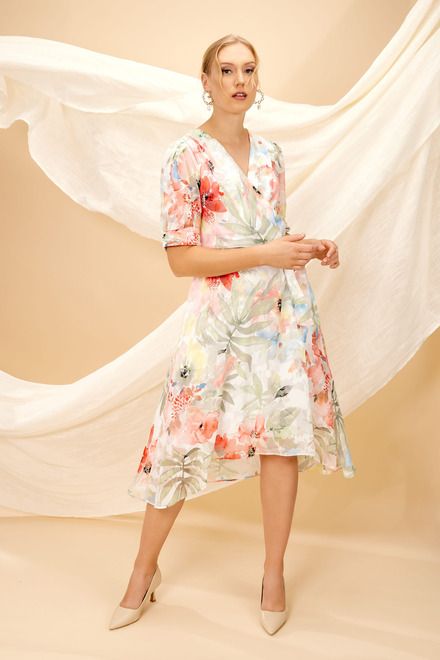 Dress 246164, Color: White/Orange, Size: 6