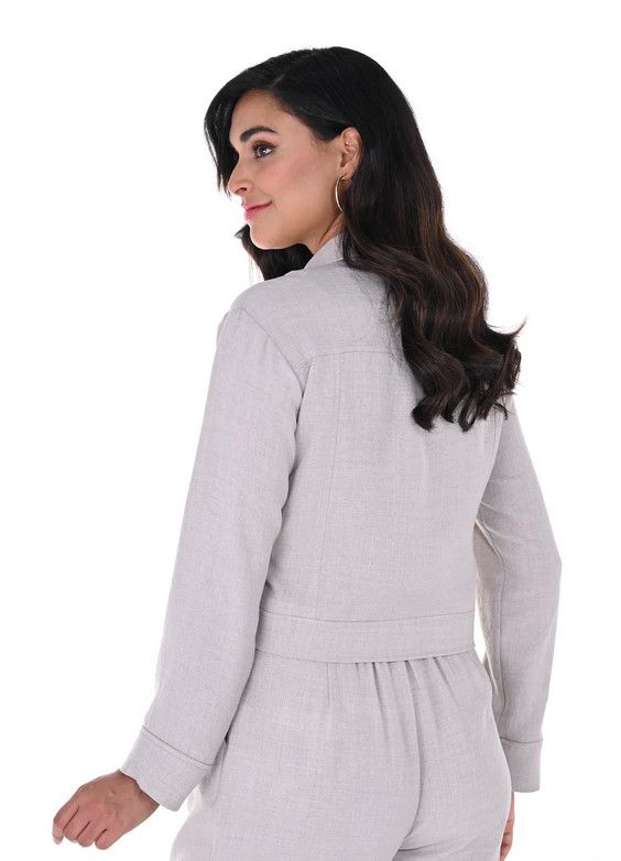 Woven Jacket 246337, Color: Oatmeal, Size: 2