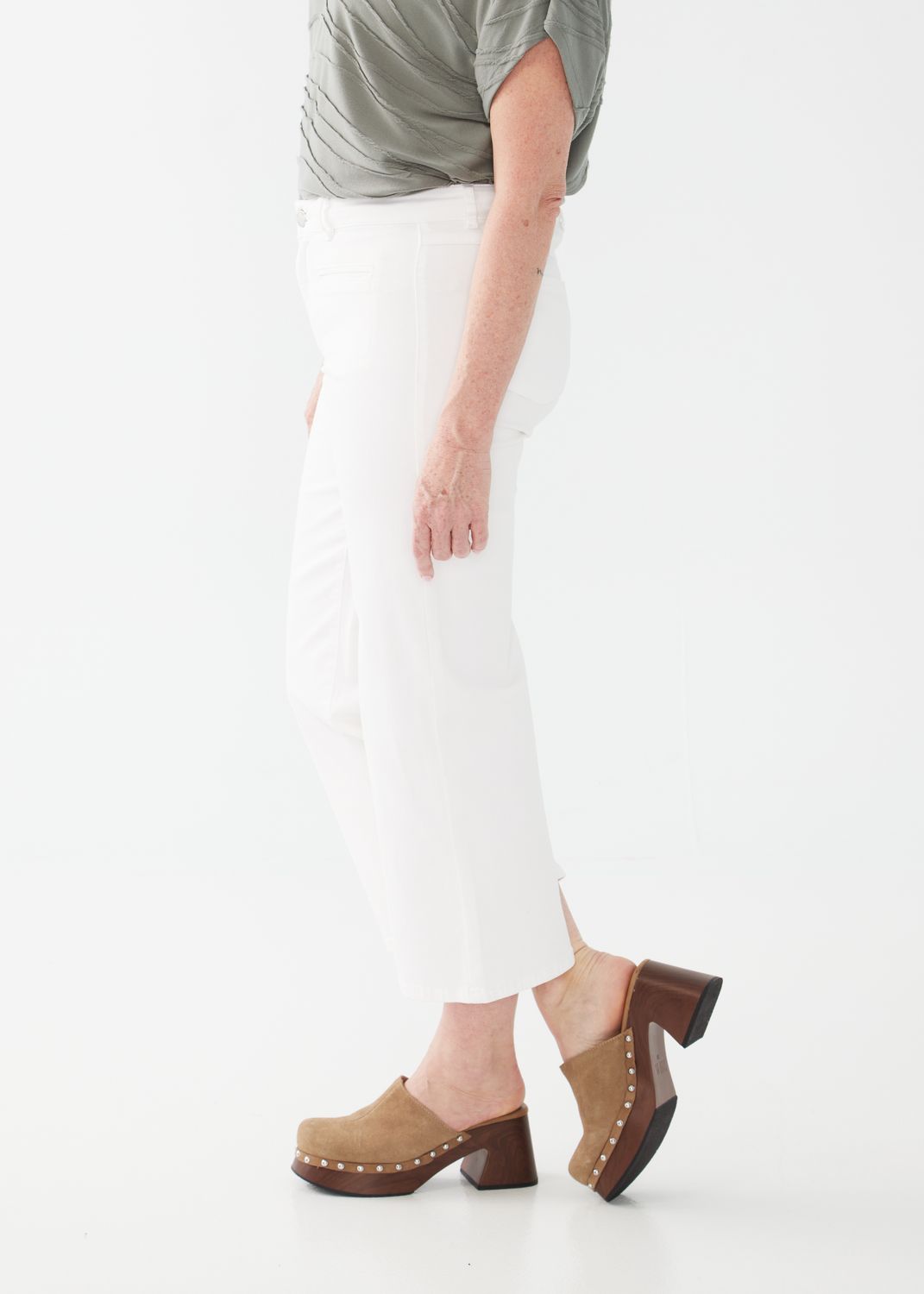 Olivia Wide Crop 2475511, Color: White, Size: 2