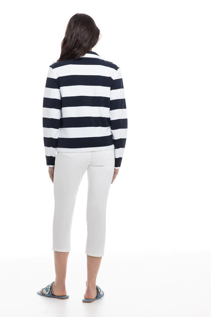 Nautical Jacket 80001, Color: Navy/White, Size: XS