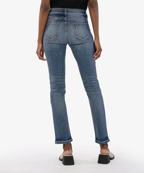 Elizabeth High Rise Fab Ab Straight Leg KP1580MA7L, Color: OBSERVE W MEDIUM, Size: 2