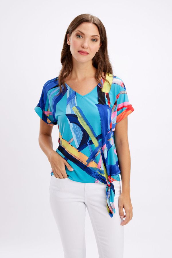 Knit Top With Tie 246133