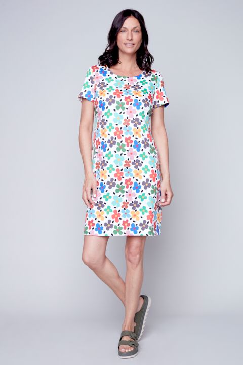 Woven Dress 6928, Color: Multi, Size: XS