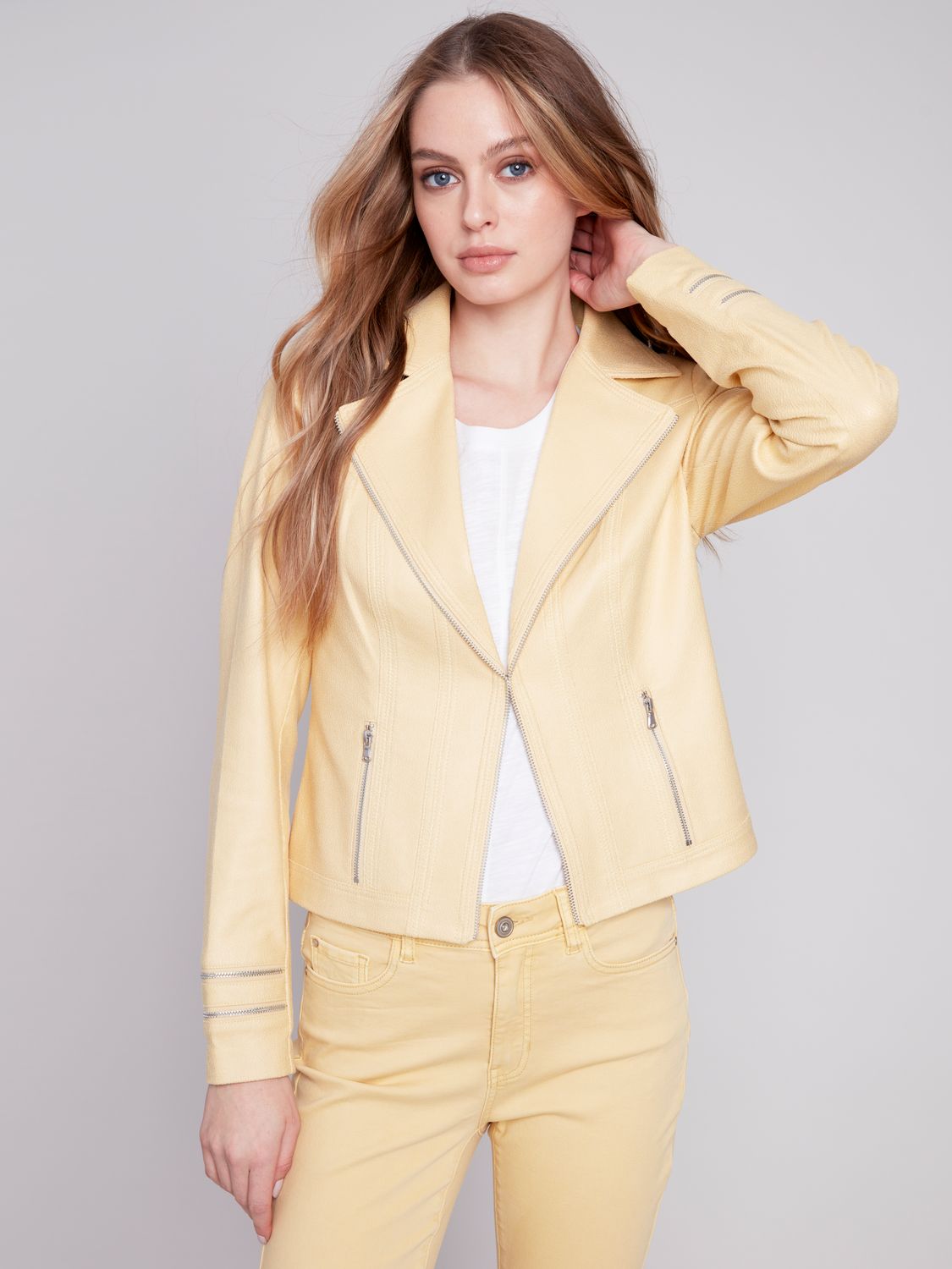 Motto Jacket C6231/740B, Color: Lemon, Size: XS