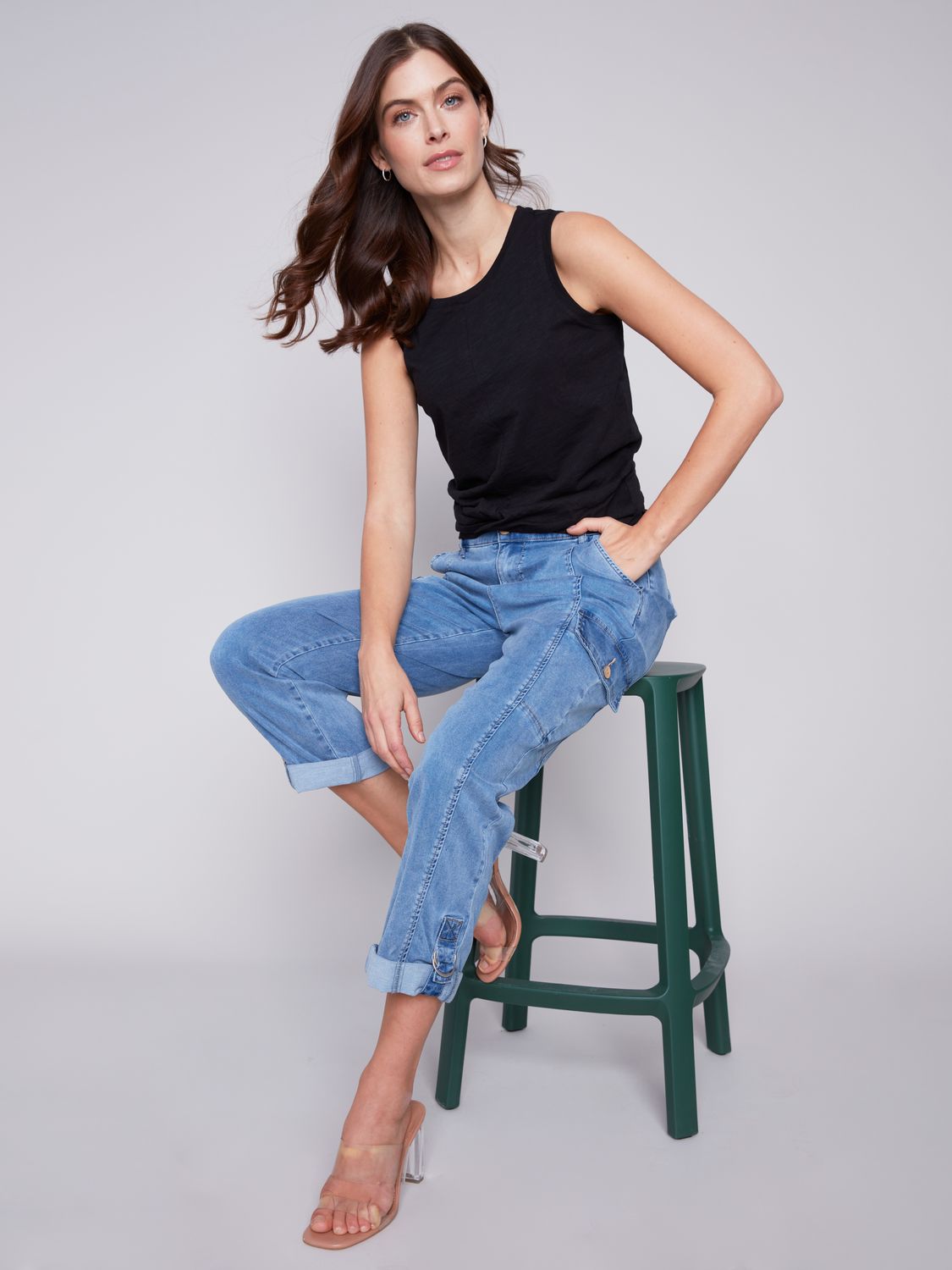 Safari Cargo Pant C5492-911B, Color: Chambray, Size: 4