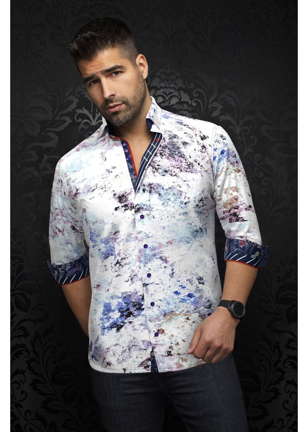 Magnani Long Sleeve Shirt , Color: Light Blue, Size: 3 (M)