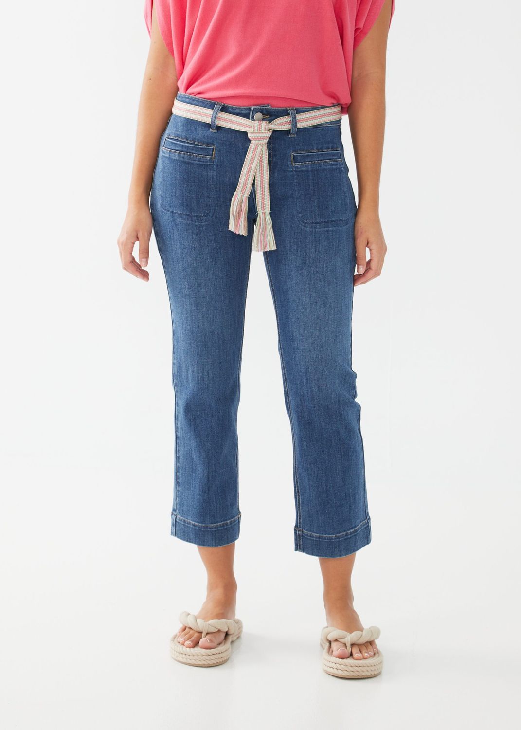 Christina Straight Crop 5379322, Color: Medium Wash, Size: 4