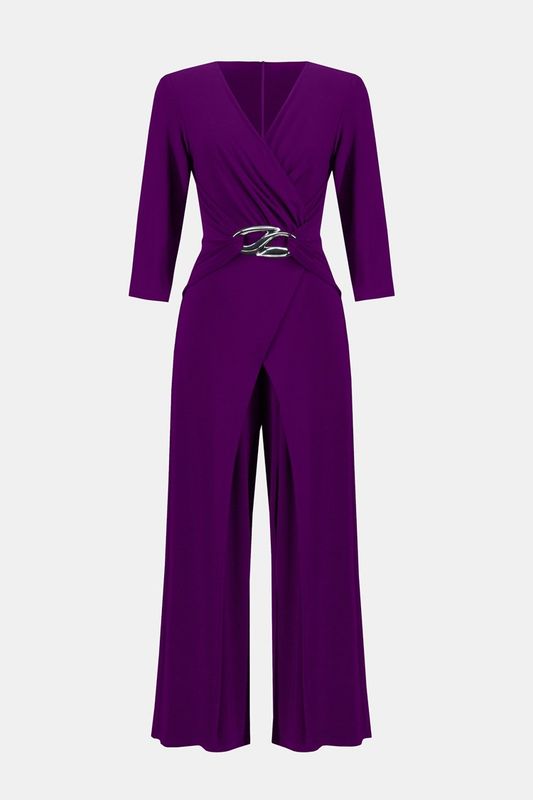 Sliky Knit Wrap Jumpsuit 243079 