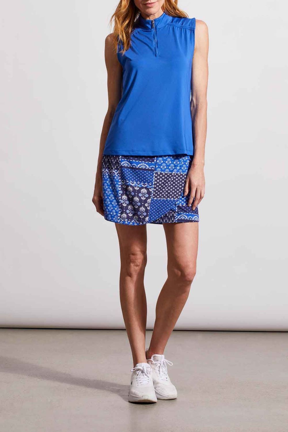 Sleeveless Zip Mock Top 1791O/3506