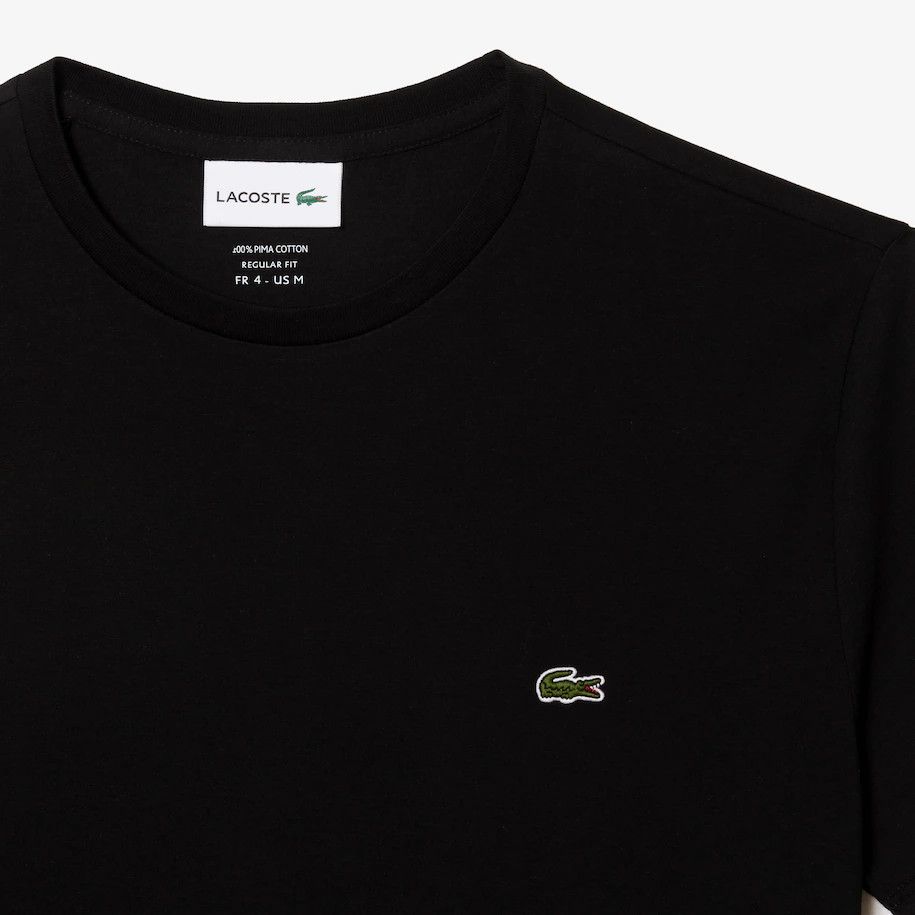 Men's Crew Neck Pima Cotton Jersey T-Shirt TH6709, Color: White 001, Size: 4 (M)